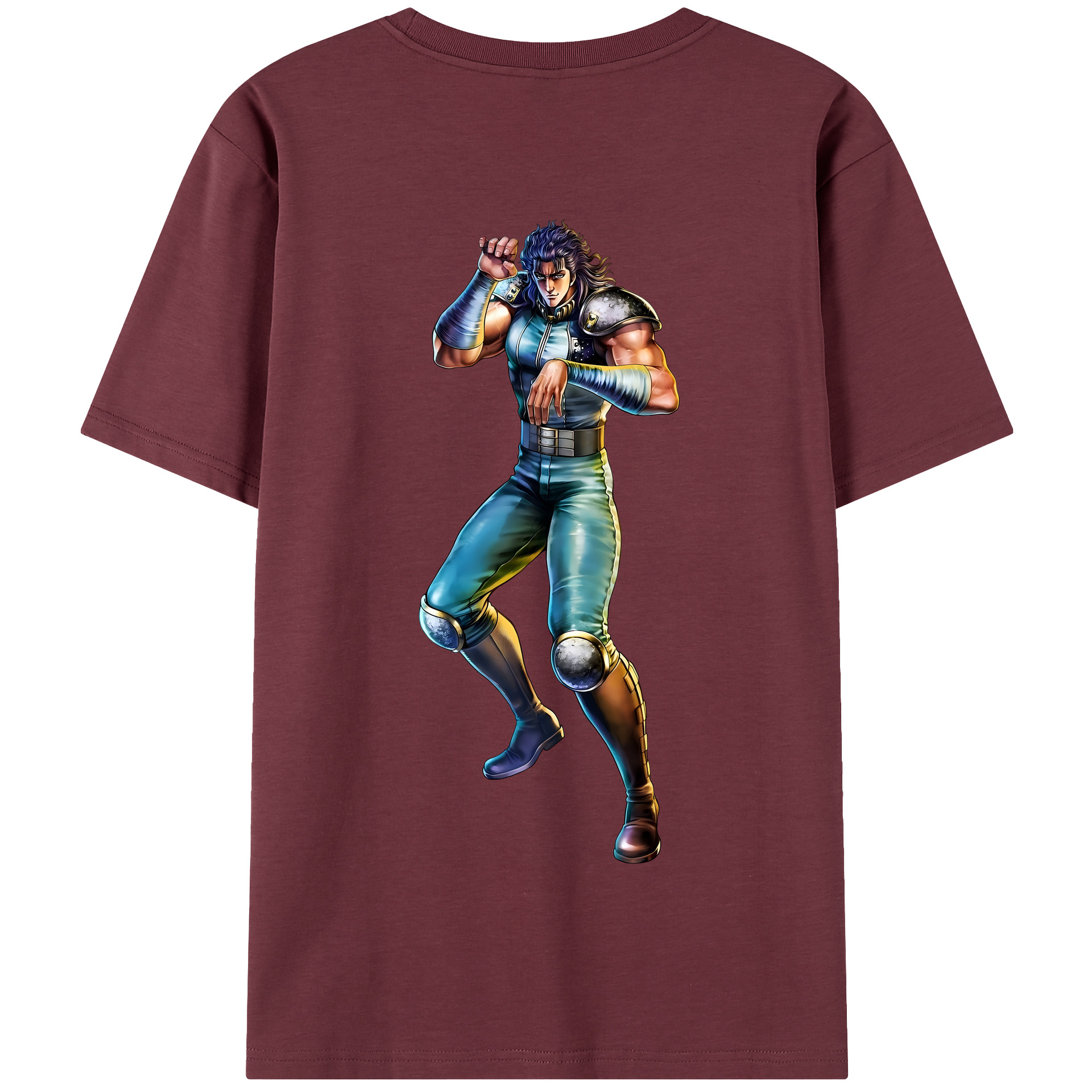 （画像用） 北斗の拳 Fist of the North Star 綿100％半袖Tシャツ（背面プリント）